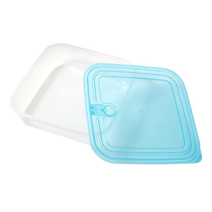 Multipurpose Clear Colour BPA Free Lunch Box Plastic Storage Box Food Container 650 ml 15.3x15.3x4.75cm