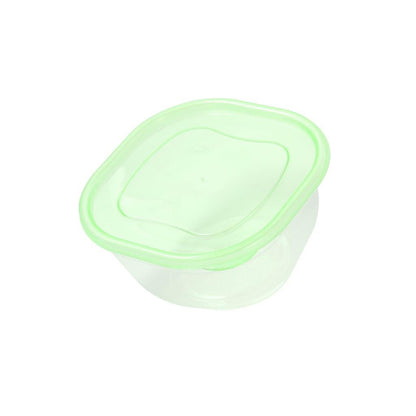 Multipurpose Clear Colour BPA Free Lunch Box Plastic Storage Box Food Container 300 ml 11.6x11.6x6.2cm