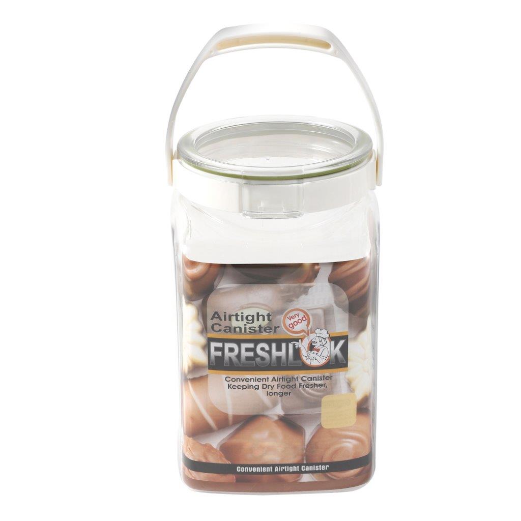 Multipurpose Clear Plastic Airtight Food Canisters Storage Container 3850 ml 16x13x27cm