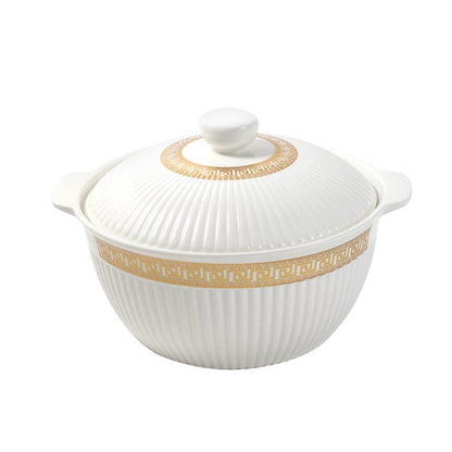 Ceramic Soup Tureen Casserole Dish Bowl Set of 3 Pcs 27/23/20 cm*12 cm