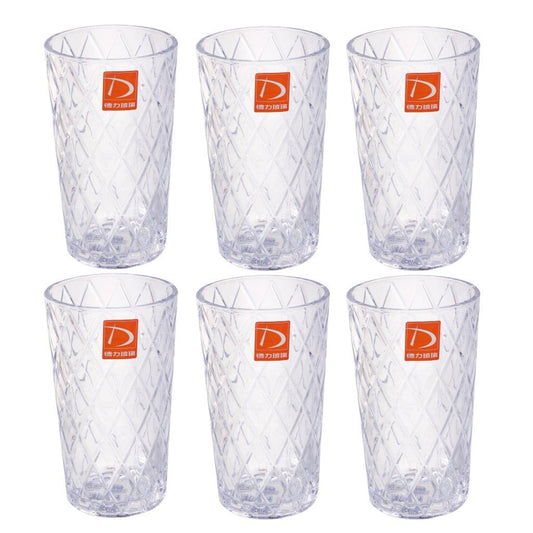 Premium Lead Free Glass Tumblers Set of 6 Pcs 335 ml