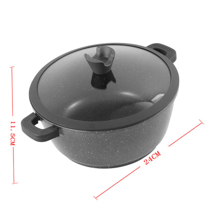 Granite Grey Cooking Pot Induction - 24 cm