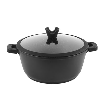 Granite Black Cooking Pot Induction - 28 cm