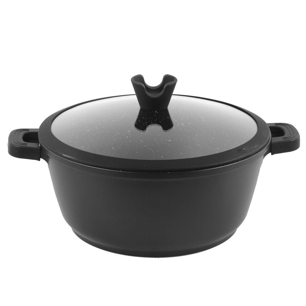 Granite Black Cooking Pot Induction - 36 cm