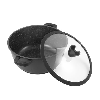 Granite Black Cooking Pot Induction - 40 cm