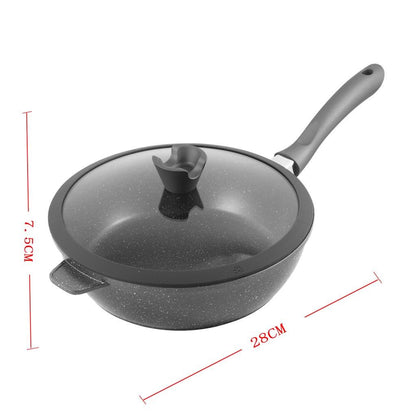 Frypan Wok Marble Grey 28 cm