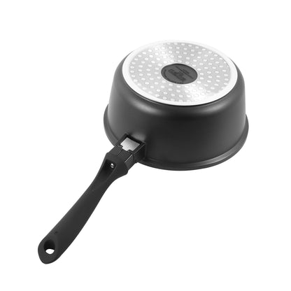 Granite Casserole Pot - Black - 18 cm