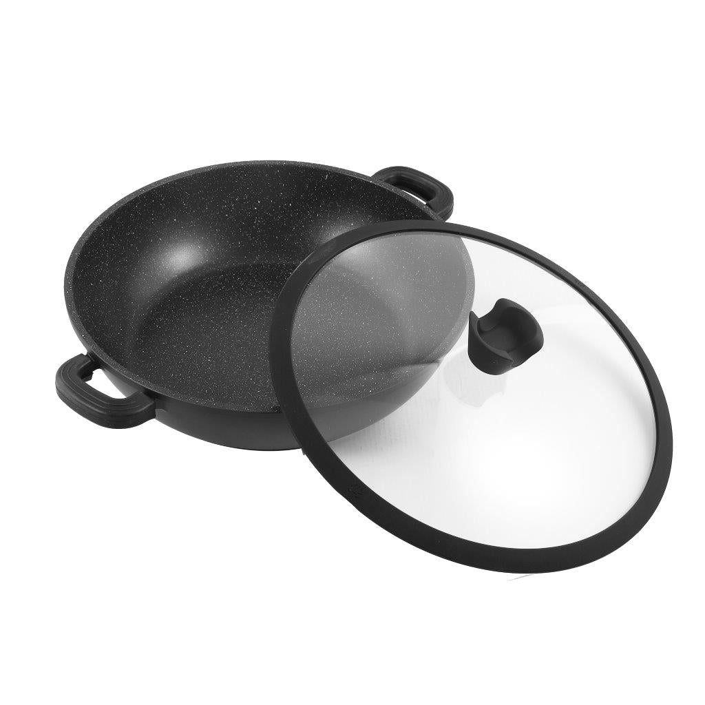 Low Casserole Black  40 cm