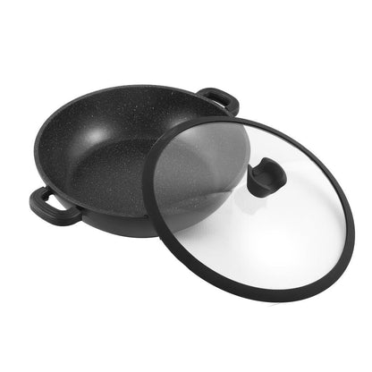 Low Casserole Black  40 cm