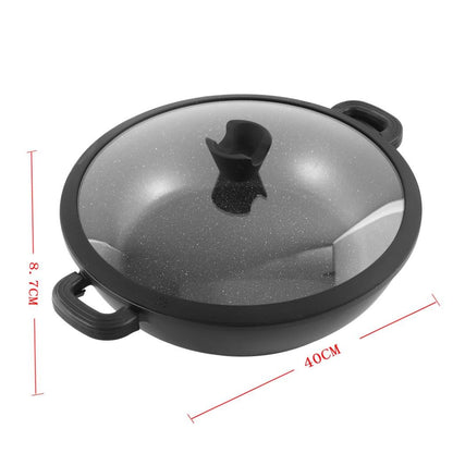 Low Casserole Black  40 cm