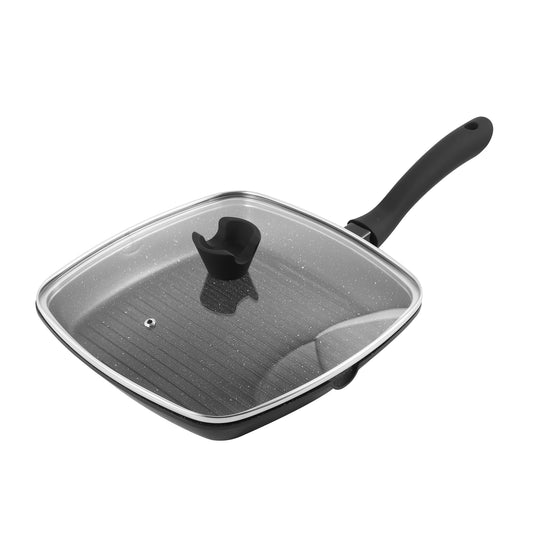 Granite Grill Pan - Black 28 cm
