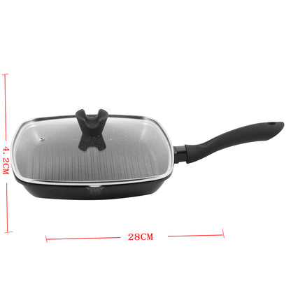 Granite Grill Pan - Black 28 cm