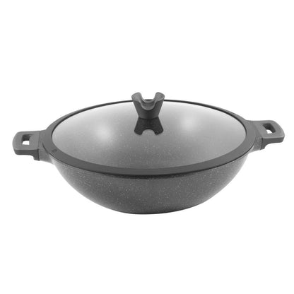 Wok Pan Marble Grey  36 cm