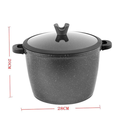 Granite Grey Stock Cooking Pot-  28 cm