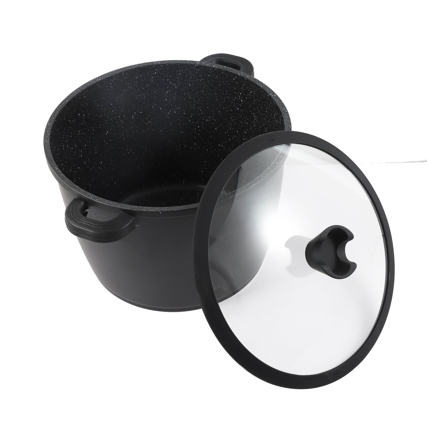 Granite Black Stock Cooking Pot-  28 cm