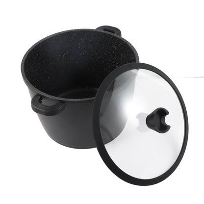 Granite Black Stock Cooking Pot-  28 cm