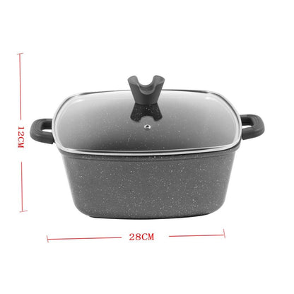 Granite Frying Pot Grey - 28 cm