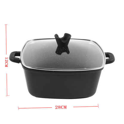Granite Frying Pot Black - 28 cm