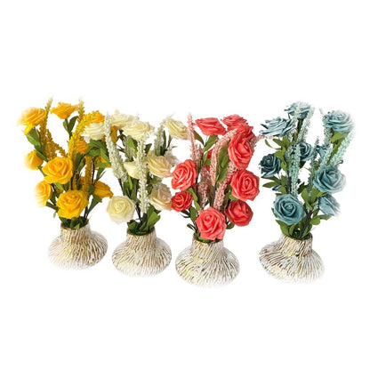 Realistic Touch Artificial Plant Flower Pot Home Interior Deco 42 cm