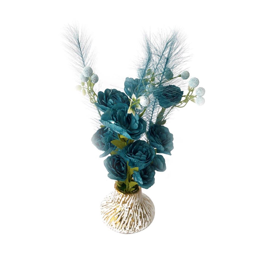 Realistic Touch Artificial Plant Flower Pot Home Interior Deco 42 cm