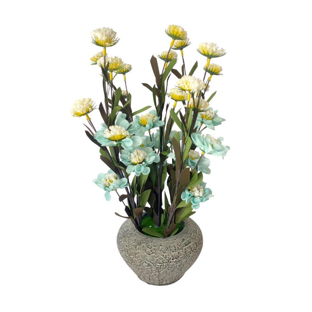 Realistic Touch Artificial Plant Flower Pot Home Interior Deco 42 cm