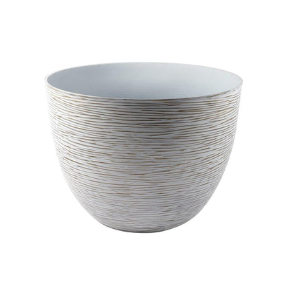 Plastic Gold Plant Caddy Flower Pot Planter 40*30 cm