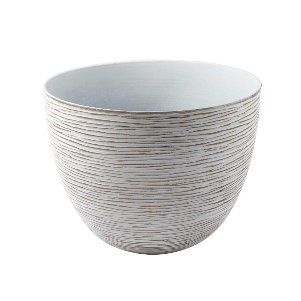 Plastic Gold Plant Caddy Flower Pot Planter 30*23 cm