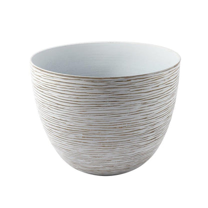 Plastic Gold Plant Caddy Flower Pot Planter 30*23 cm