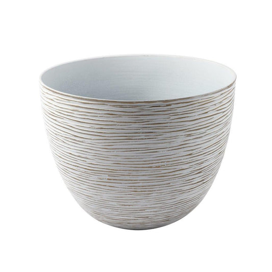 Plastic Gold Plant Caddy Flower Pot Planter 30*23 cm