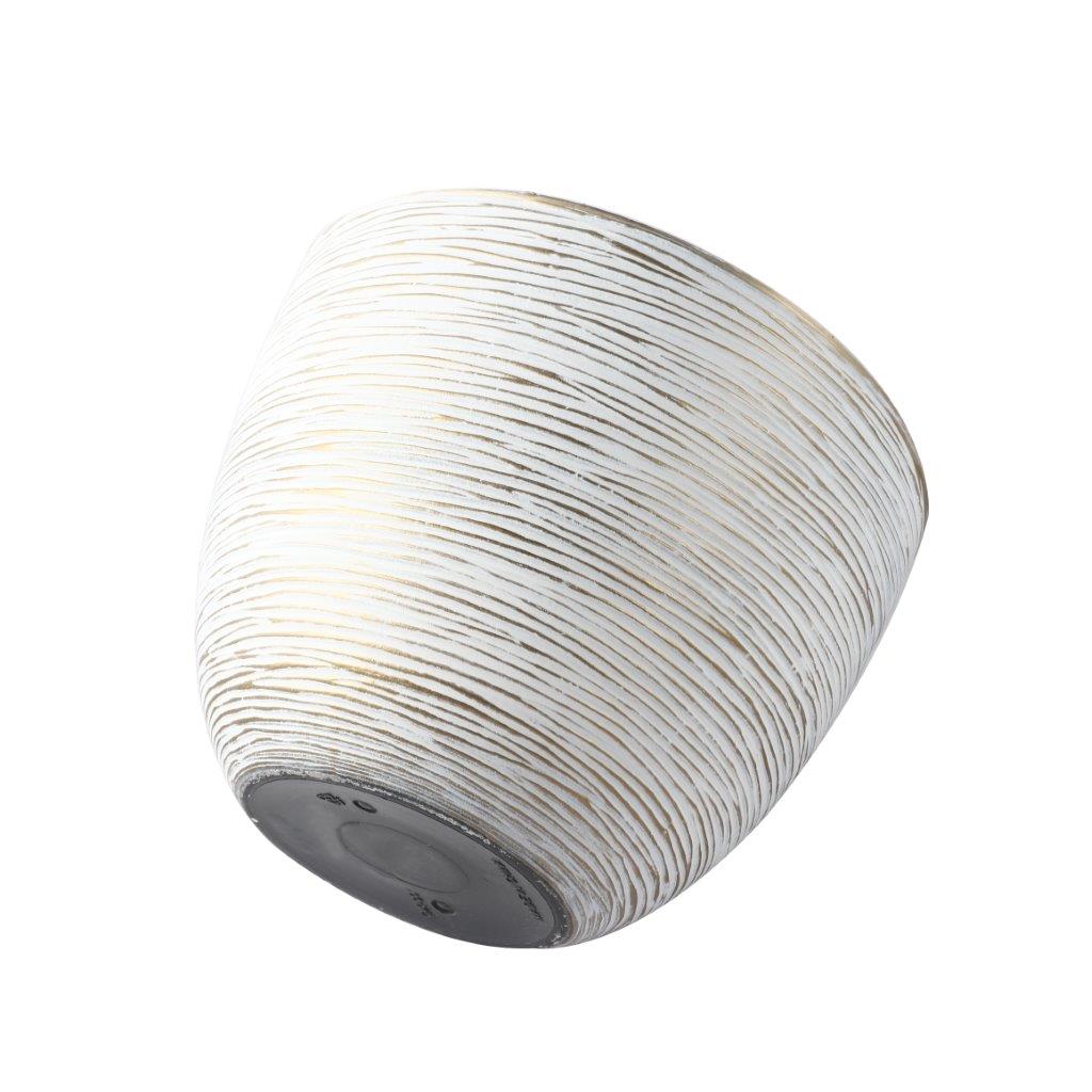 Plastic Gold Plant Caddy Flower Pot Planter 30*23 cm