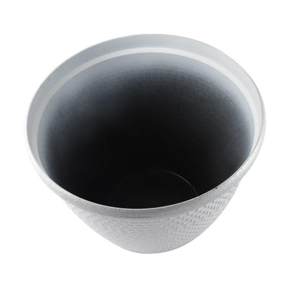 Plastic Silver Plant Caddy Flower Pot Planter 40.5*33.5 cm