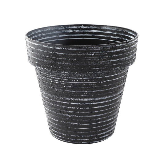Plastic Black Plant Caddy Flower Pot Planter 28*26 cm
