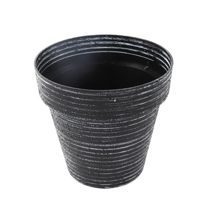 Plastic Black Plant Caddy Flower Pot Planter 28*26 cm