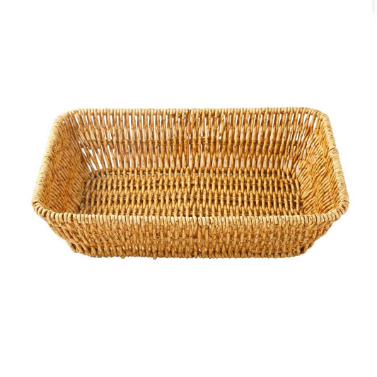 Handmade Wicker Basket Rattan Fruit Basket 28*20.5*7