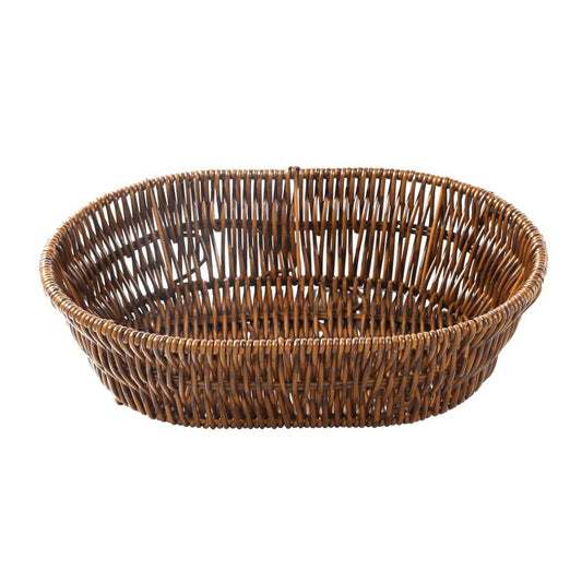 Handmade Wicker Basket Rattan Fruit Basket 28.5*20*8