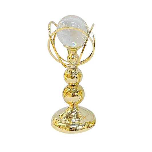Elegant Metal Craft Glass Sphere Wedding Table Centrepiece 13*30 cm