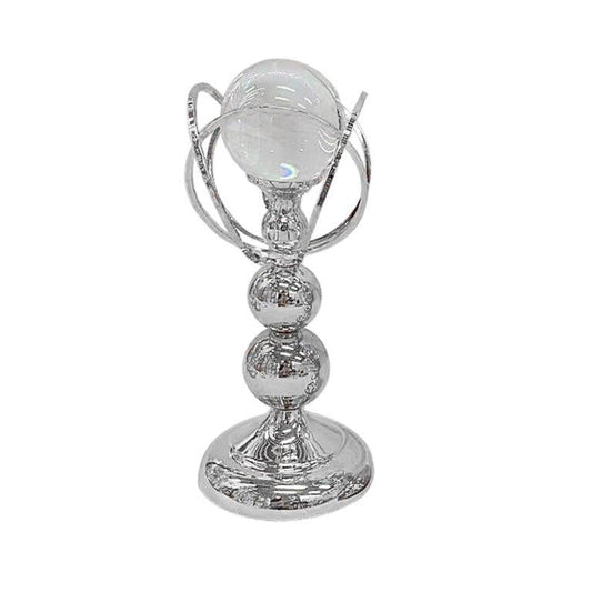 Elegant Metal Craft Glass Sphere Wedding Table Centrepiece 13*30 cm