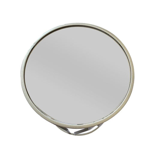 Metal Glasstop Abstract Design Round Side Table Set of 2 38X50/32*45 cm