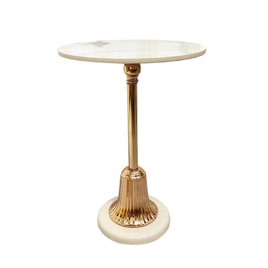 Metal Marbletop Abstract Design Round Side Table Corner Table 35X45CM cm