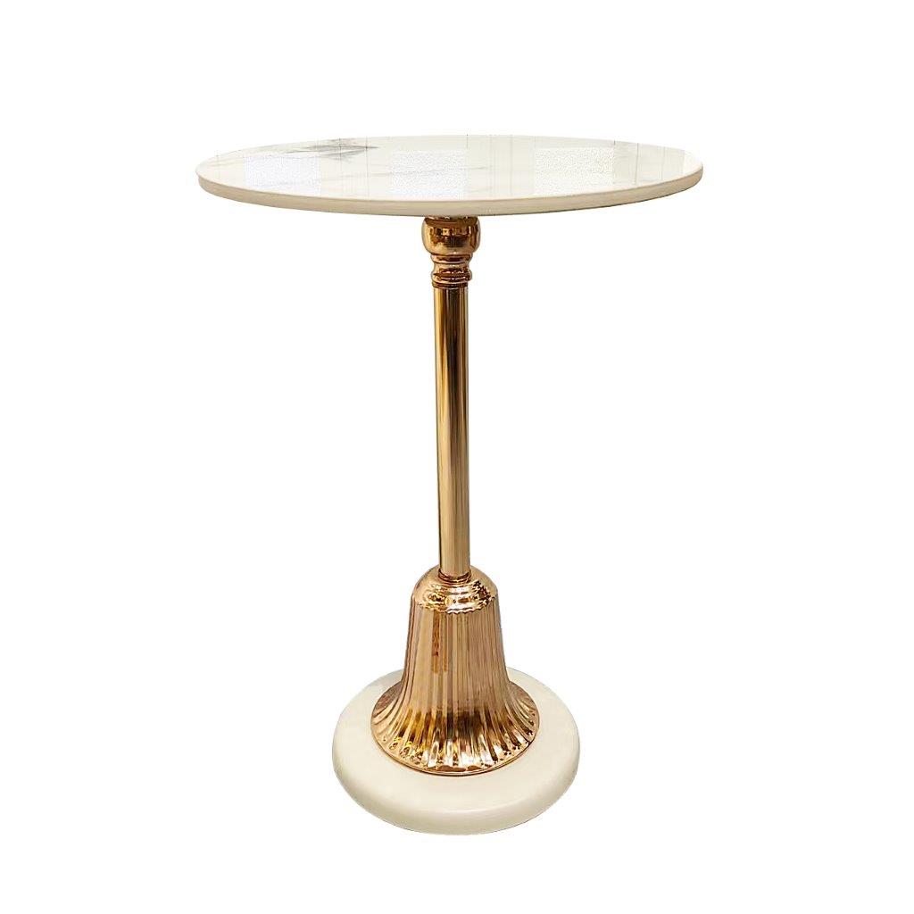 Metal Marbletop Abstract Design Round Side Table Corner Table 35X45CM cm