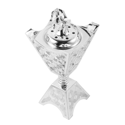 Essential Oil and Incense Burner Diffuser Metal Decor Craft 10*10*21.5 cm