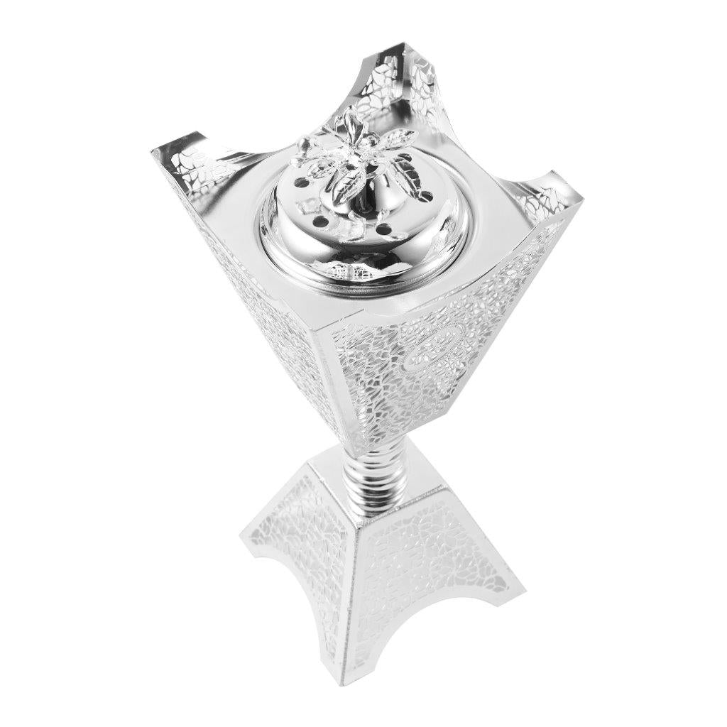 Essential Oil and Incense Burner Diffuser Metal Decor Craft 10*10*21.5 cm