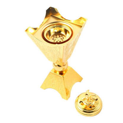 Essential Oil and Incense Burner Diffuser Metal Decor Craft 10*10*21.5 cm