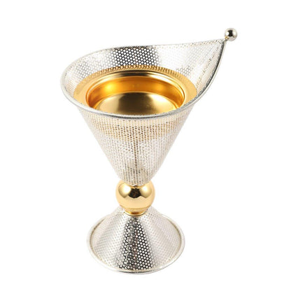 Essential Oil and Incense Burner Diffuser Metal Decor Craft 14*14*26 cm