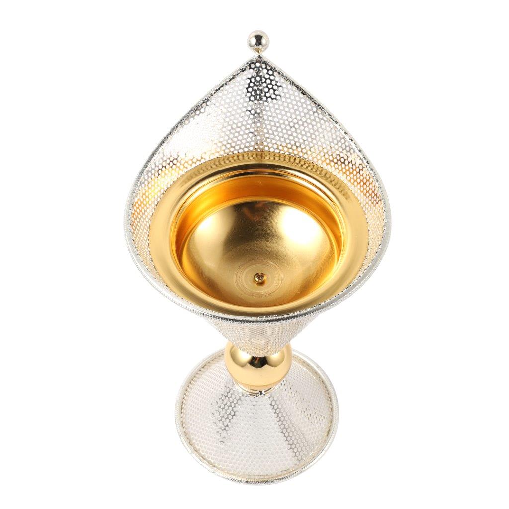 Essential Oil and Incense Burner Diffuser Metal Decor Craft 14*14*26 cm