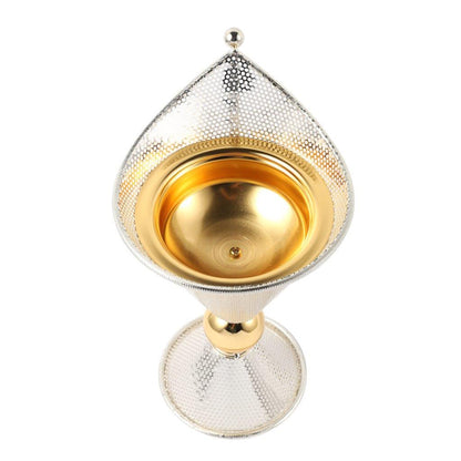Essential Oil and Incense Burner Diffuser Metal Decor Craft 14*14*26 cm