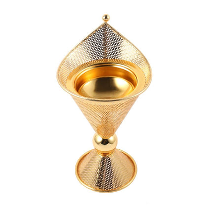 Essential Oil and Incense Burner Diffuser Metal Decor Craft 14*14*26 cm