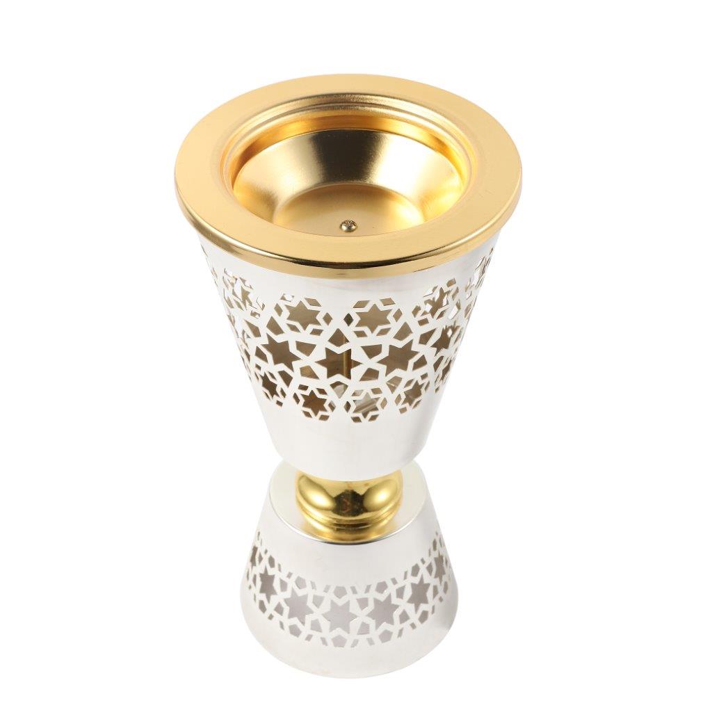 Essential Oil and Incense Burner Diffuser Metal Decor Craft 12.5*12.5*23.5 cm