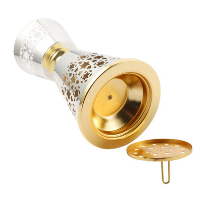 Essential Oil and Incense Burner Diffuser Metal Decor Craft 12.5*12.5*23.5 cm