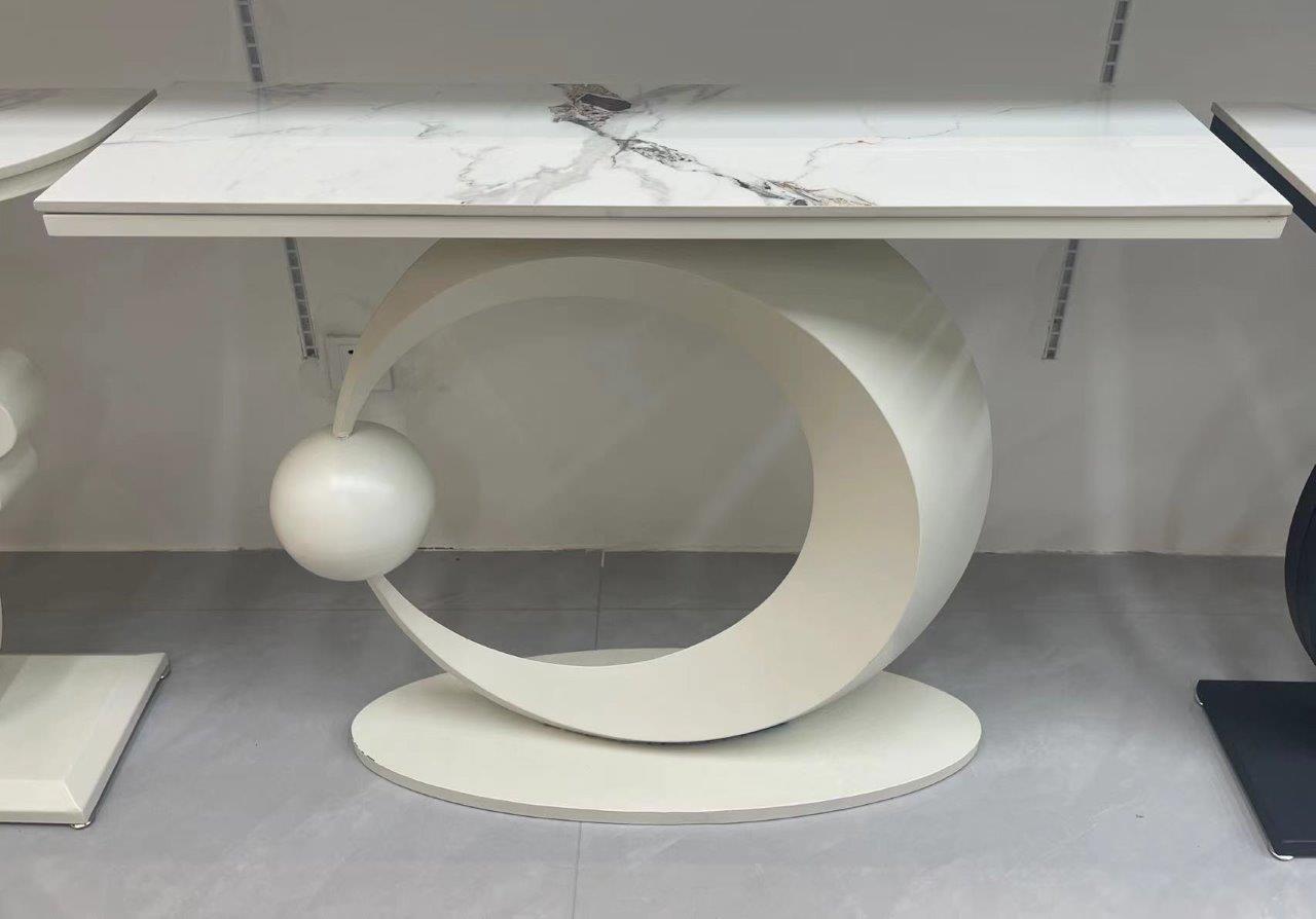 Home Decor Marbletop Metal Console Table Living Room Hallway 100*30*80 cm